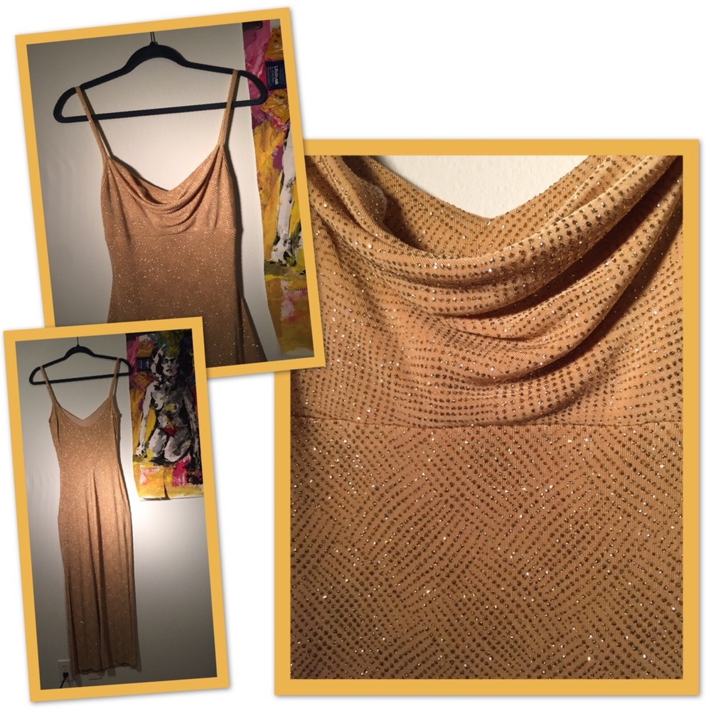 ✨✨GOLD FORMAL GLITTER GOWN!!✨✨